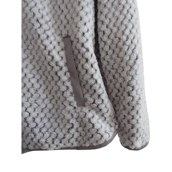 New Simply Southern Sherpa Cozy Pullover Jacket T-Snap Gray XL - Picture 6 of 7